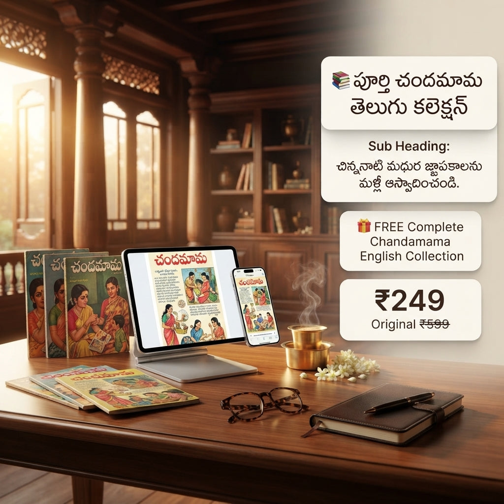 📚పూర్తి చందమామ తెలుగు కలెక్షన్ (తెలుగు + FREE English Collection)